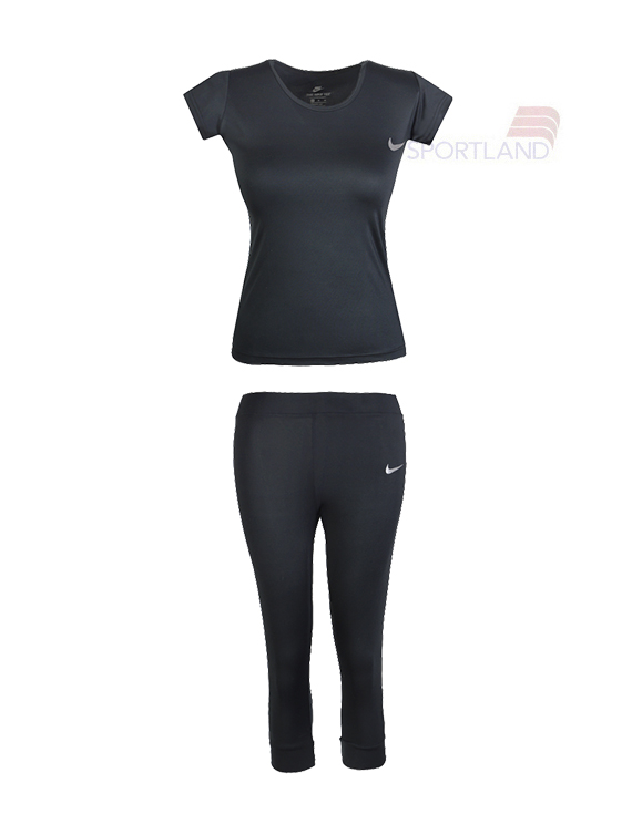 ست تی شرت و برمودا ورزشی زنانه نایک Nike Hoomer