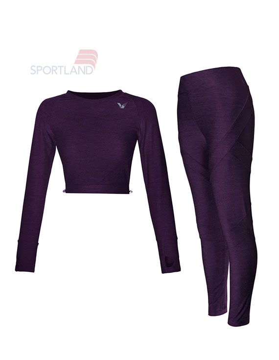 نیم تنه آستین بلند+لگ ورزشی زنانه لولولمون Sports Bra-Leg Viclight W