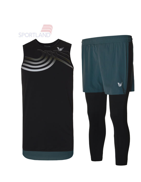 ست رکابی و شلوارک ورزشی مردانه لولولمون Vicrun Long Set M