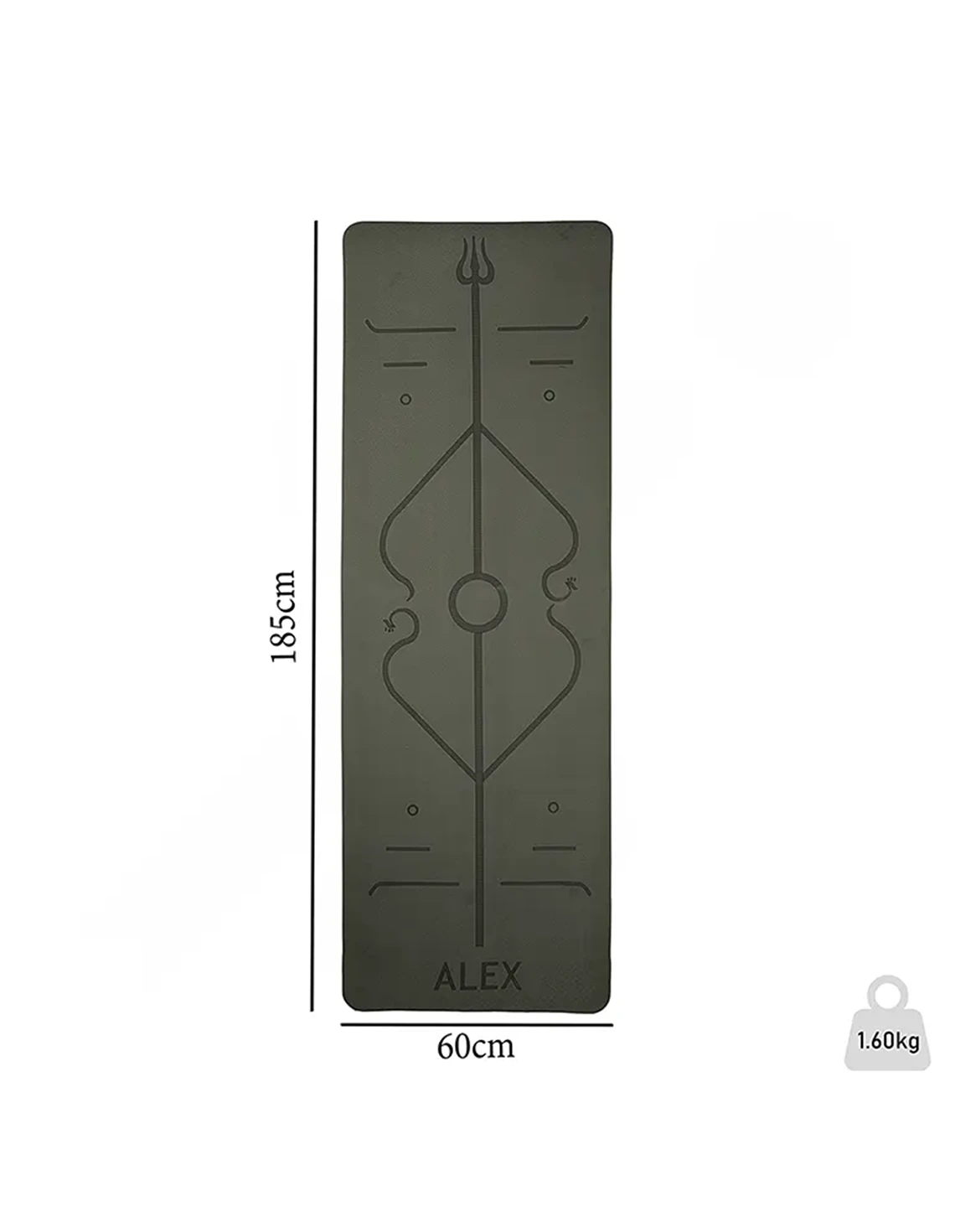 مت یوگا و پیلاتس Unisex الکس Alex TPE دو رنگ الکس Alex