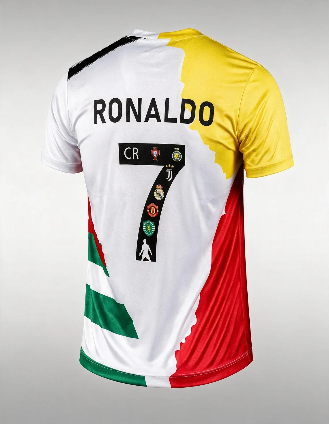 تی شرت هواداری فوتبال پسرانه بدون برند Ronaldo Fan T-Shirt J