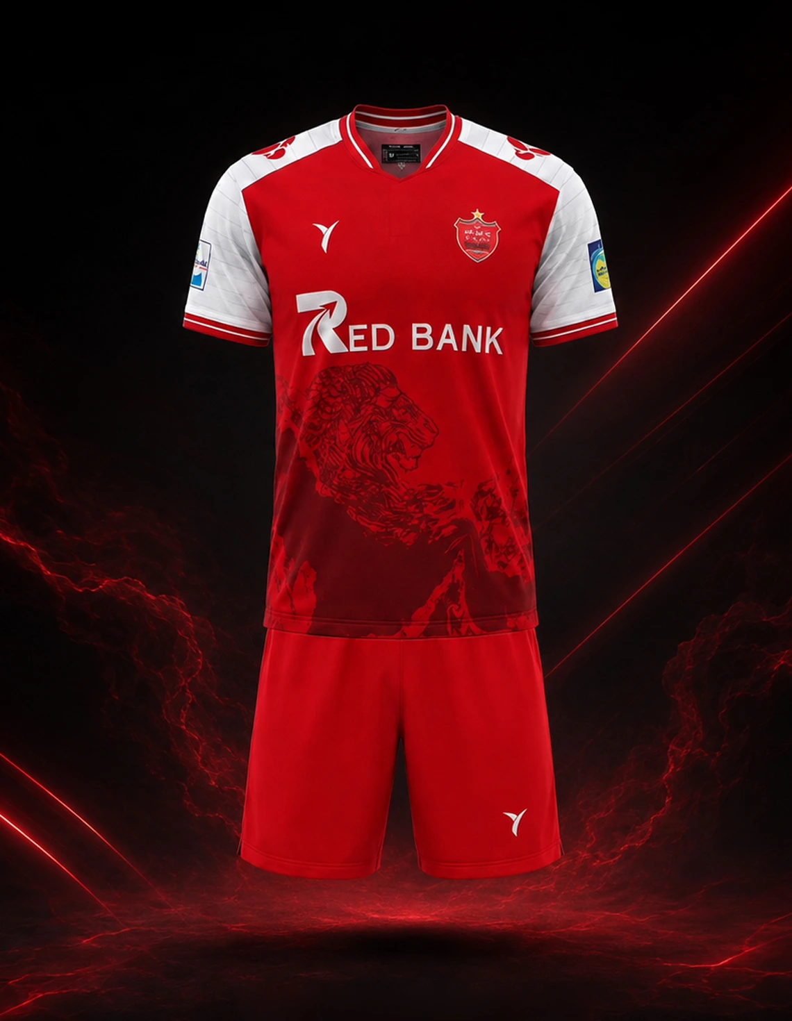 ست تیشرت و شلوارک فوتبال مردانه پرسپولیس Elite 1405 M