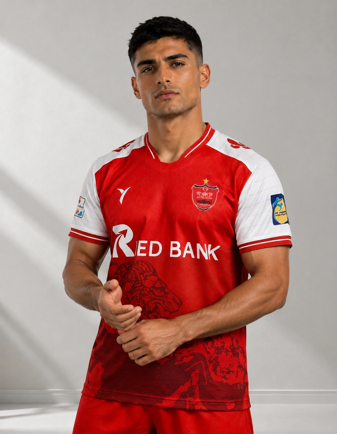 ست تیشرت و شلوارک فوتبال مردانه پرسپولیس Elite 1405 M