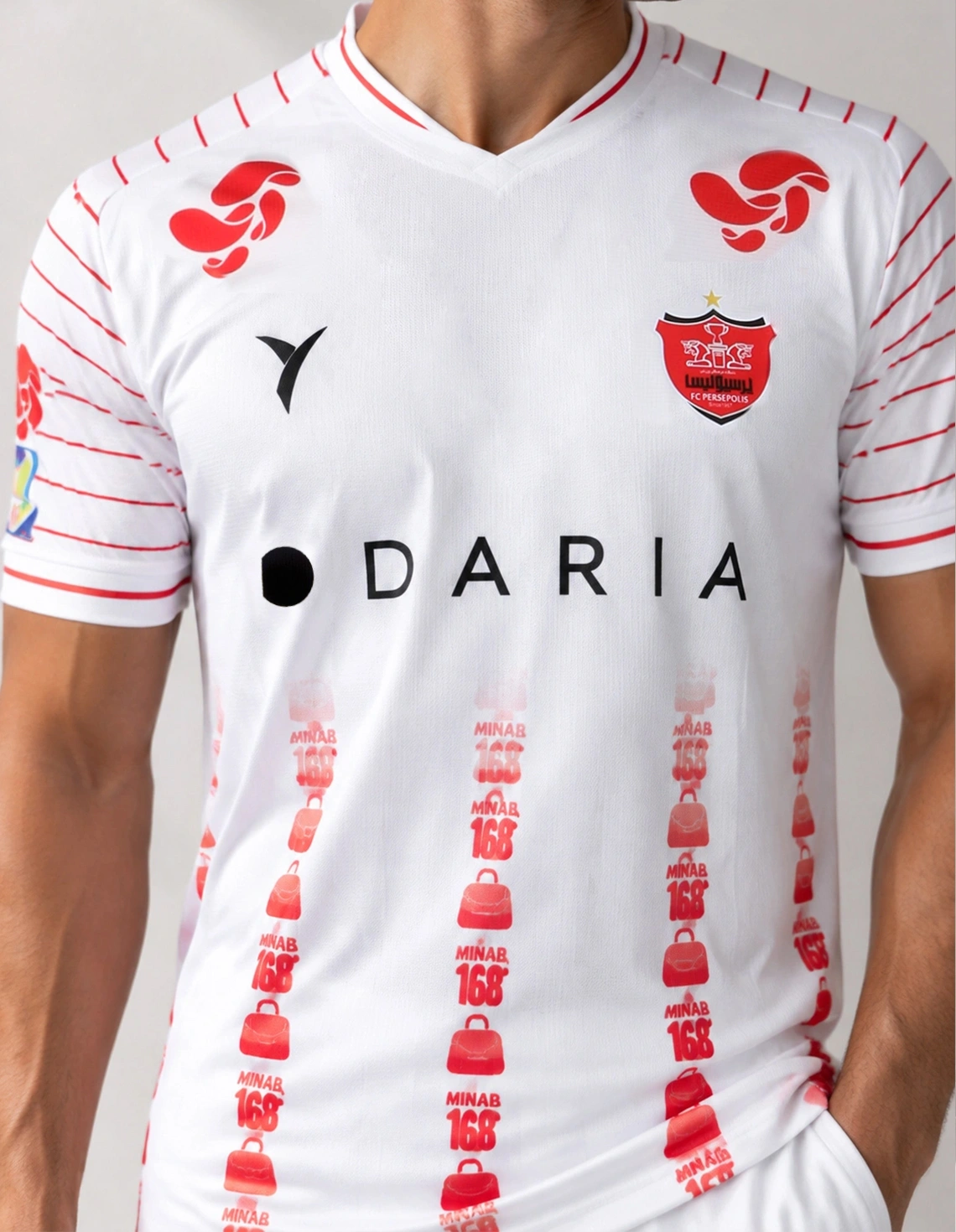 ست تیشرت و شلوارک فوتبال مردانه پرسپولیس Elite 1405 M
